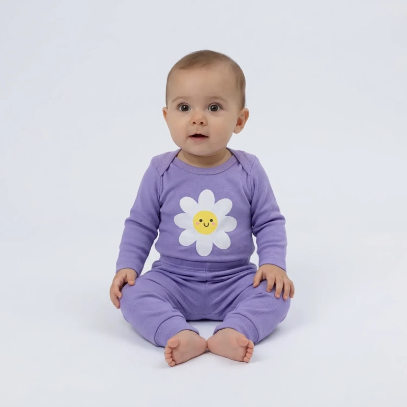 Lojas Baby &ndash; Baby 8-Piece Set (Long Sleeve Bodysuits and Pants) &ndash; Assorted Colors