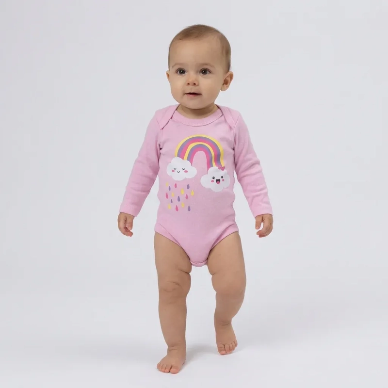 Lojas Baby &ndash; Baby 8-Piece Set (Long Sleeve Bodysuits and Pants) &ndash; Assorted Colors