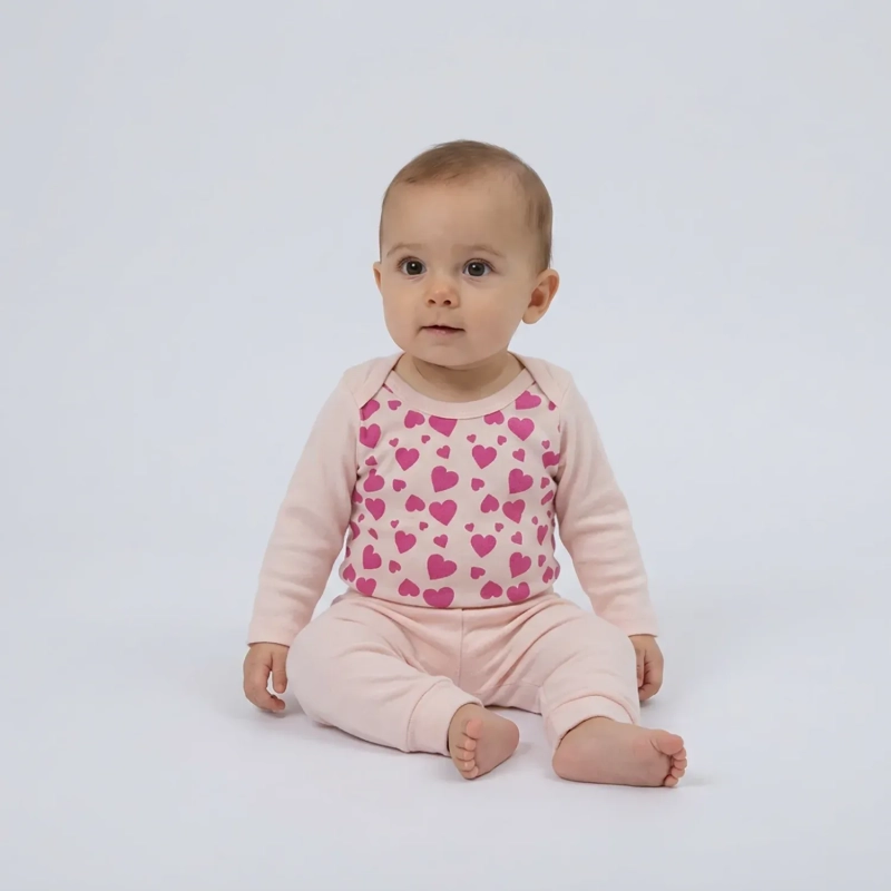 Lojas Baby &ndash; Baby 8-Piece Set (Long Sleeve Bodysuits and Pants) &ndash; Assorted Colors