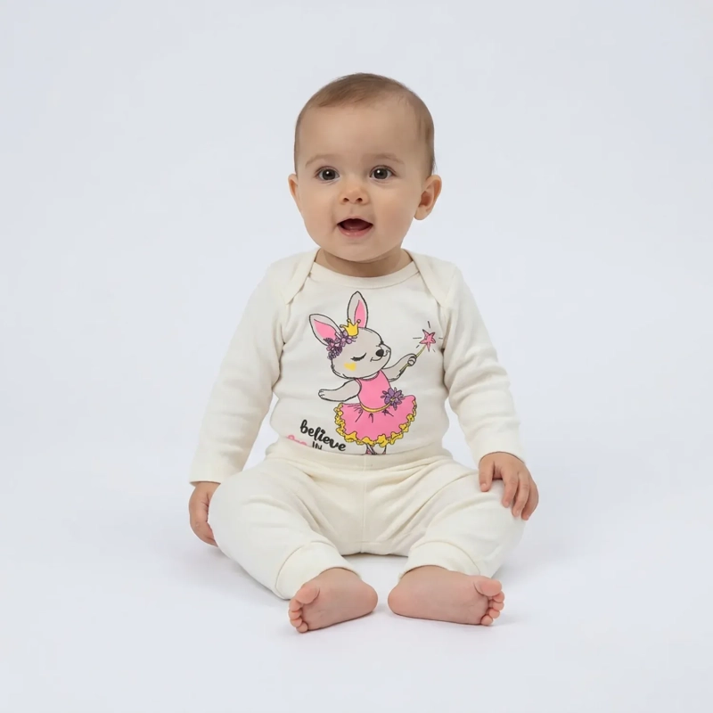 Lojas Baby &ndash; Baby 8-Piece Set (Long Sleeve Bodysuits and Pants) &ndash; Assorted Colors