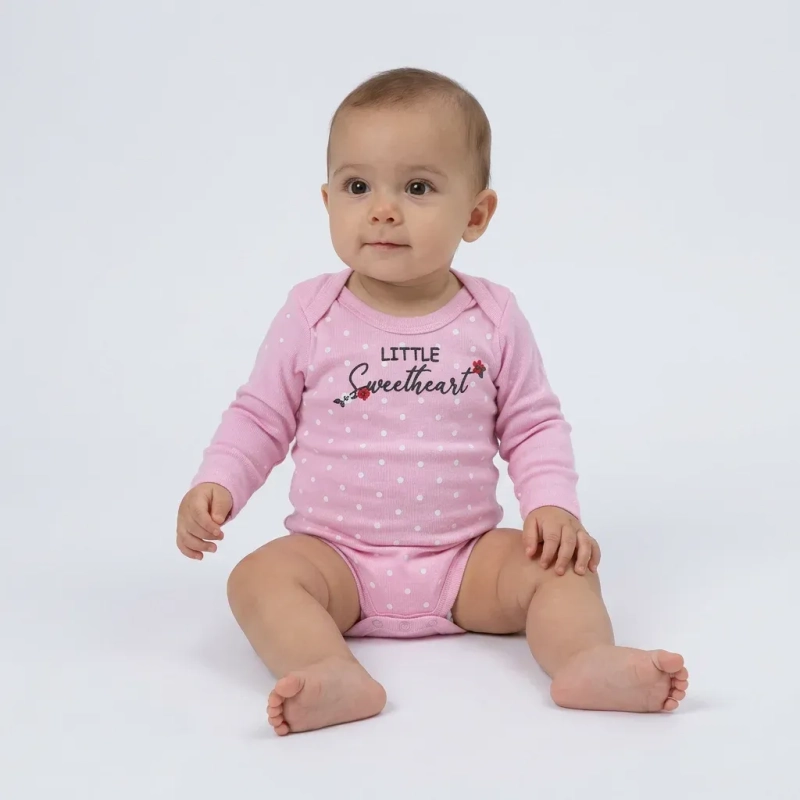 Lojas Baby &ndash; Baby 8-Piece Set (Long Sleeve Bodysuits and Pants) &ndash; Assorted Colors