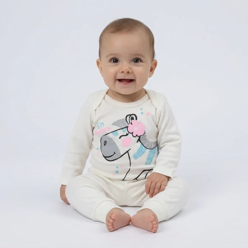 Lojas Baby &ndash; Baby 8-Piece Set (Long Sleeve Bodysuits and Pants) &ndash; Assorted Colors