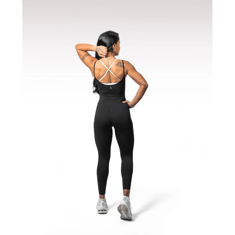 Women&rsquo;s One-Piece Jumpsuit &ndash; Ultimate Comfort &amp; Streamlined Active Style - Black