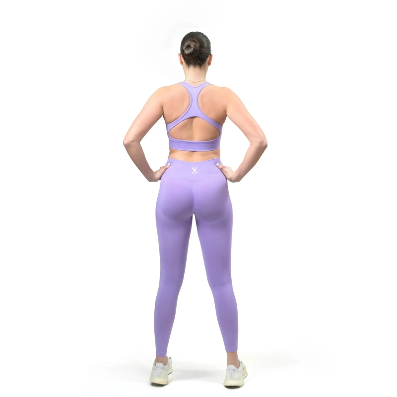Open Back Bra &ndash; Smooth, Stretchy &amp; High-Performance Fit - Lilac