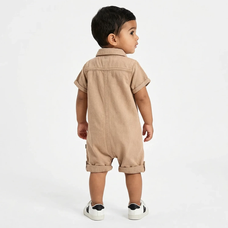 Tip Top Baby Safari Romper &ndash; Khaki