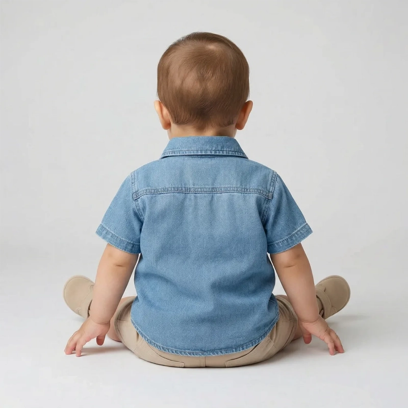 Tip Top Baby Everyday Denim Shirt &ndash; Denim Blue