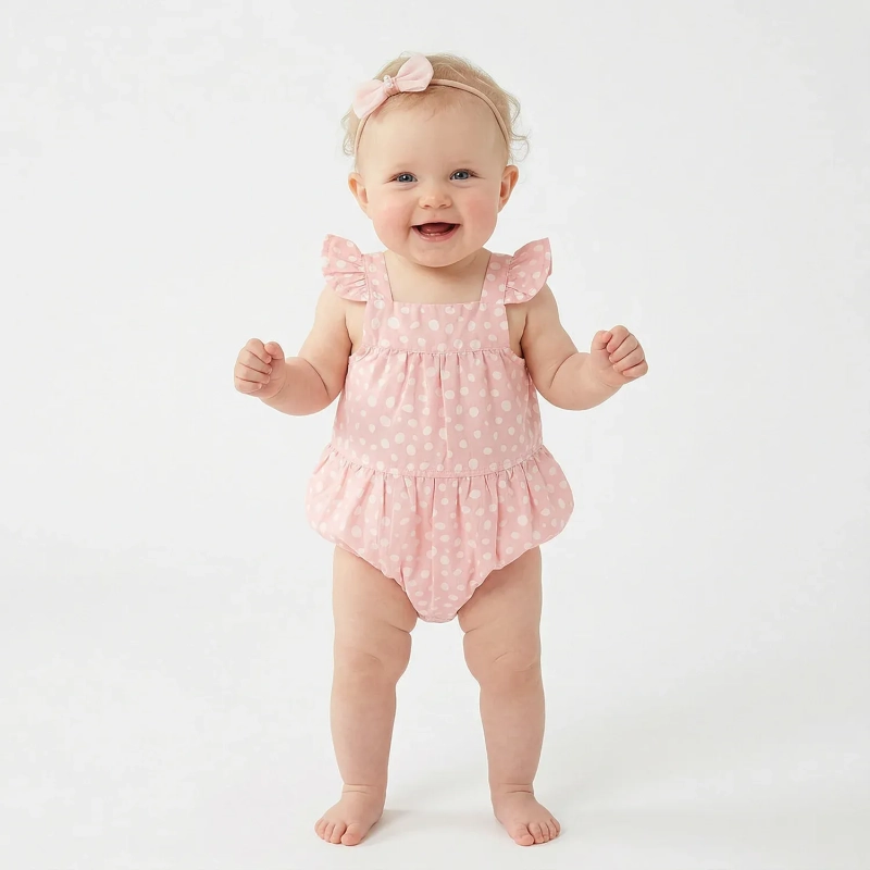Tip Top Baby Body Princess Polka Dots &ndash; Light Pink