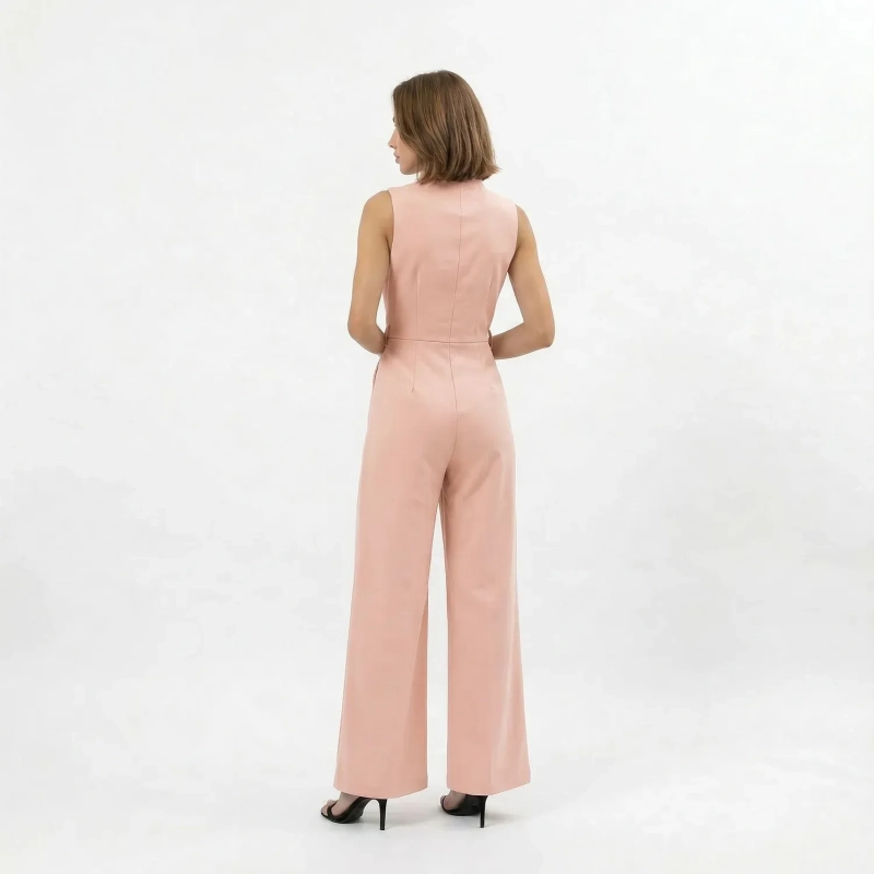 Women&rsquo;s Jumpsuit with Belt- Mavva One-Piece Outfit with Flattering Fit and Adjustable Waist - Casual to Dressy Style Essential