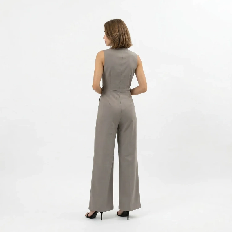 Women&rsquo;s Jumpsuit with Belt- Mavva One-Piece Outfit with Flattering Fit and Adjustable Waist - Casual to Dressy Style Essential