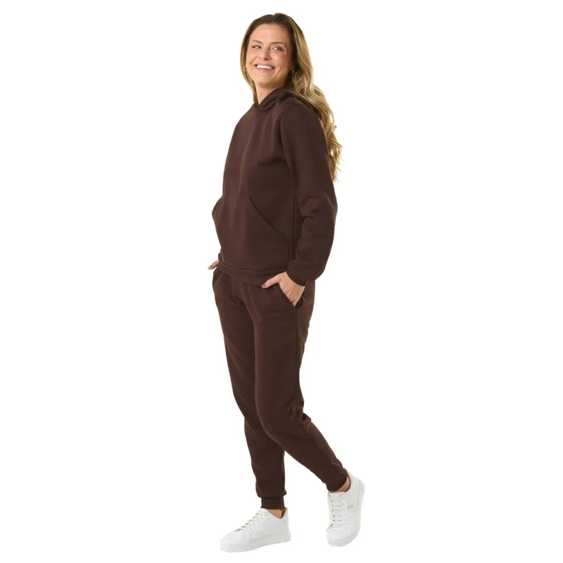 Mirante Women&rsquo;s Hoodie &amp; Sweatpants Set &ndash; Soft Fleece 2-Piece Tracksuit, Casual Loungewear with Drawstring Hood and Jogger Pants