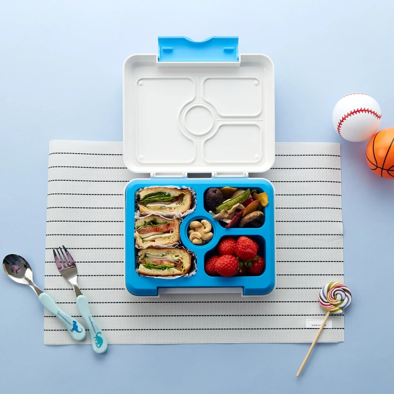 Flex &amp; Lock Flexbox: Blue Toyworld Edition &ndash; Leak-Proof Silicone Bento Box with Customizable FlexCharmz