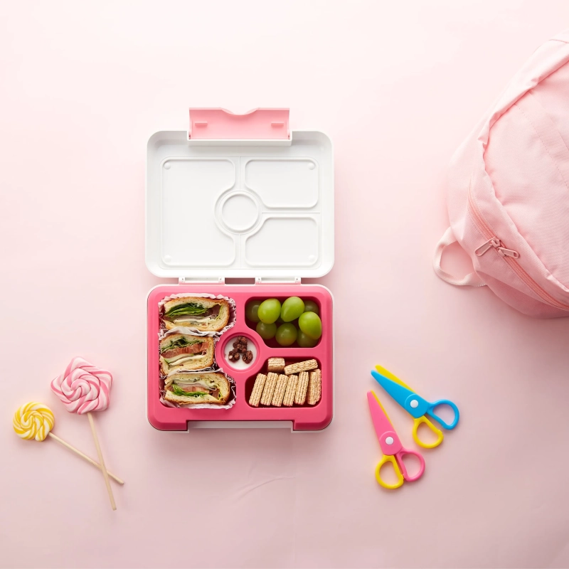 Flex &amp; Lock Flexbox: Pink Unicorn Edition &ndash; Leak-Proof Silicone Bento Box with Customizable FlexCharmz