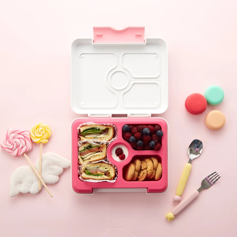 Flex &amp; Lock Flexbox: Pink Unicorn Edition &ndash; Leak-Proof Silicone Bento Box with Customizable FlexCharmz