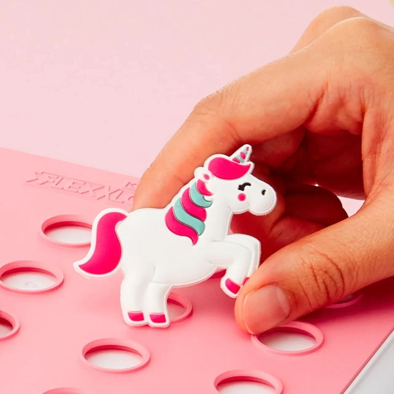 Magical Unicorn FlexCharmz &ndash; Fantasy Edition Silicone Accessory for Bento Box &amp; Cutlery