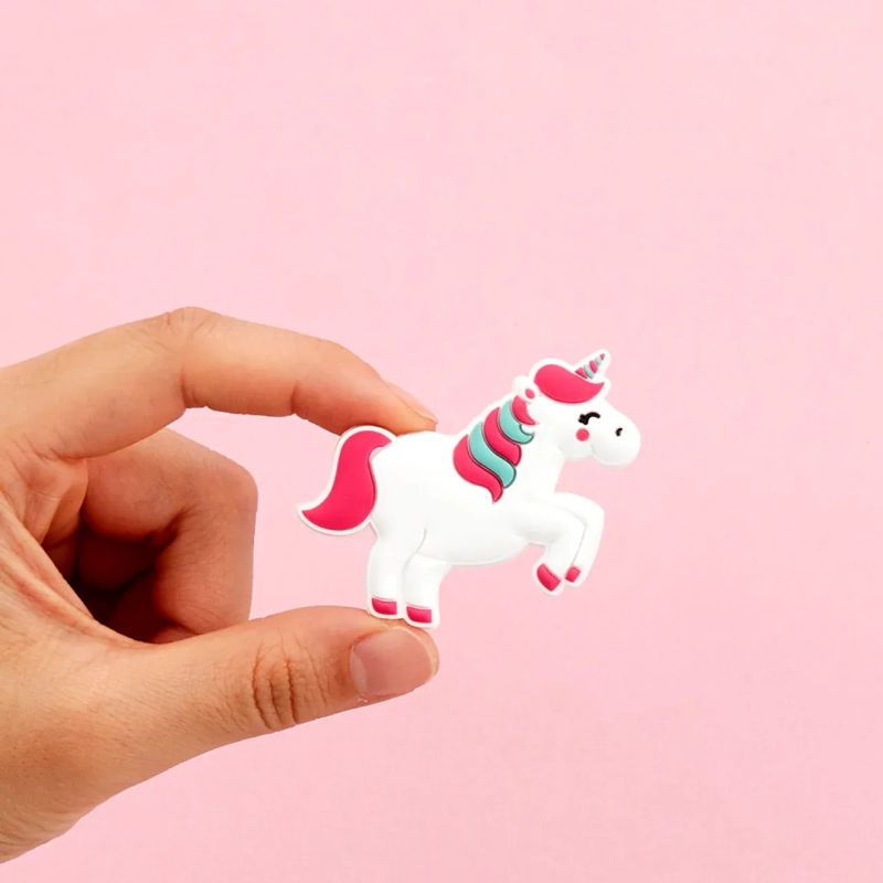 Magical Unicorn FlexCharmz &ndash; Fantasy Edition Silicone Accessory for Bento Box &amp; Cutlery