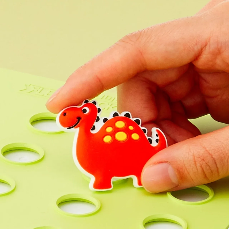 Allosaurus FlexCharmz &ndash; Dinosaur Edition Silicone Accessory for Bento Box &amp; Cutlery