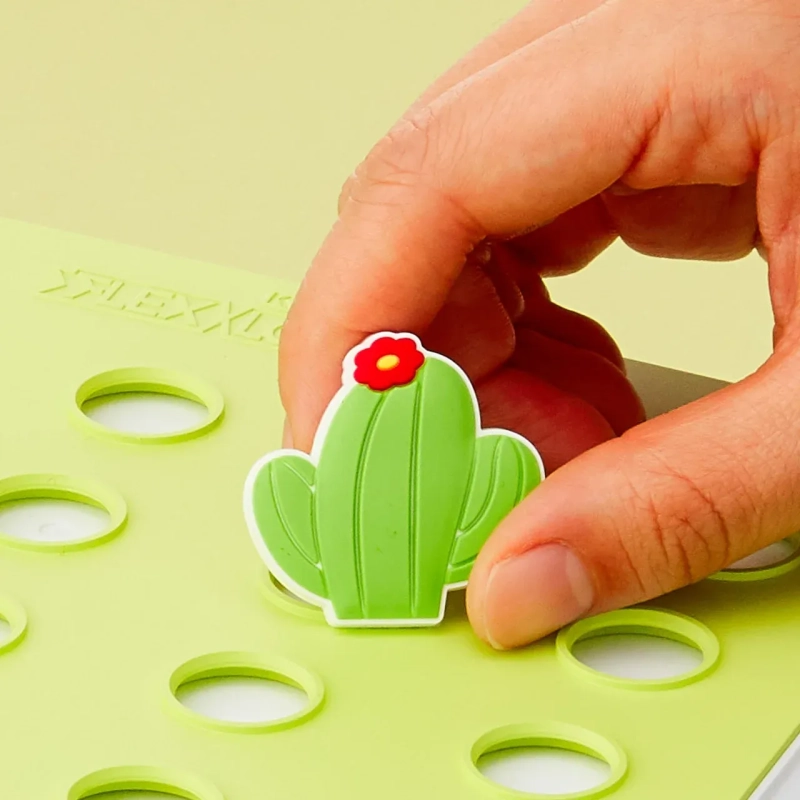 Quirky Cactus FlexCharmz &ndash; Nature Edition Silicone Accessory for Bento Box &amp; Cutlery
