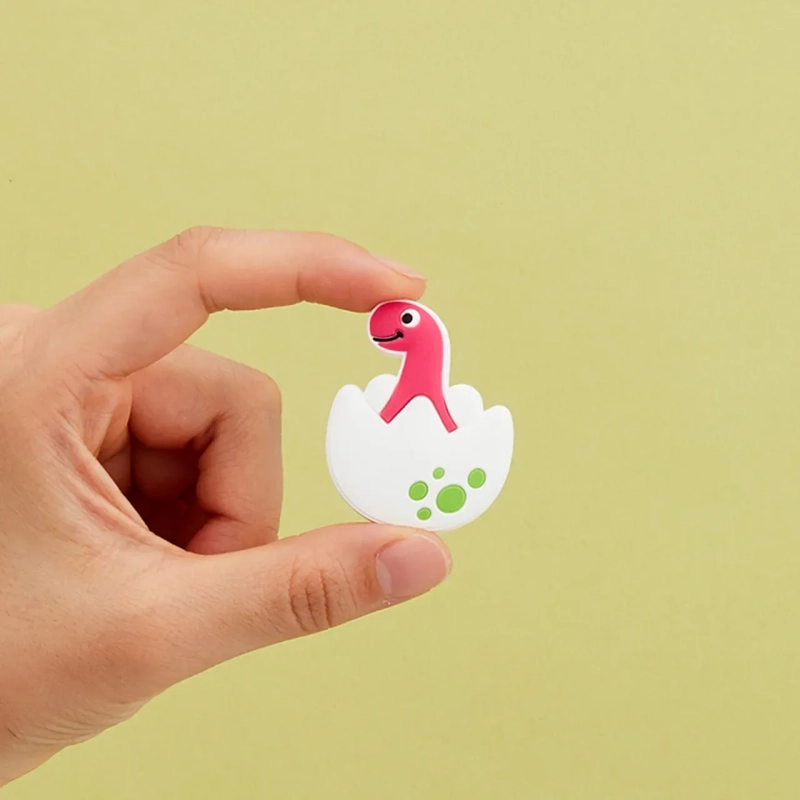 Adorable Baby Dino FlexCharmz &ndash; Dinosaur Edition Silicone Accessory for Bento Box &amp; Cutlery
