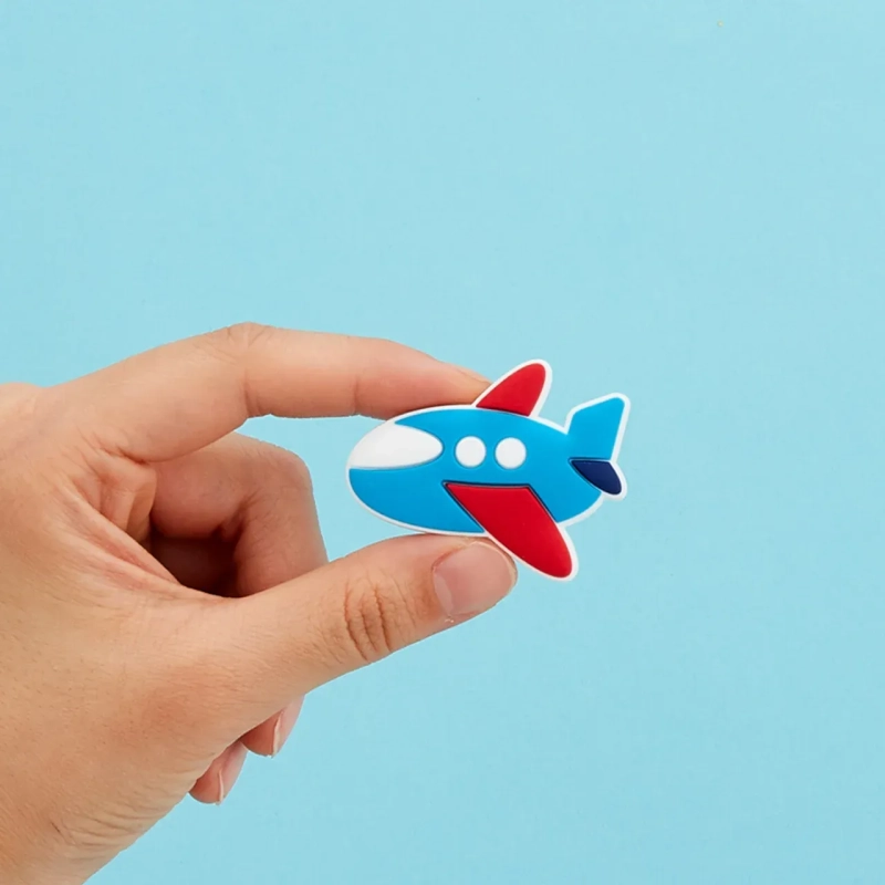 High-Flying Airplane FlexCharmz &ndash; Toyworld Edition Silicone Accessory for Bento Box &amp; Cutlery