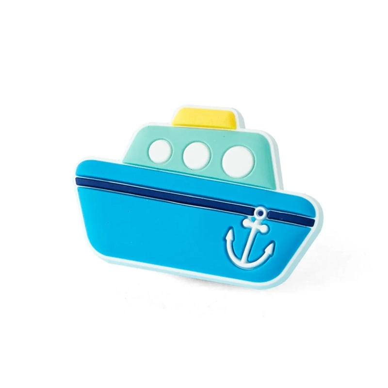 Ocean Liner Cruise Ship FlexCharmz &ndash; Toyworld Edition Silicone Accessory for Bento Box &amp; Cutlery