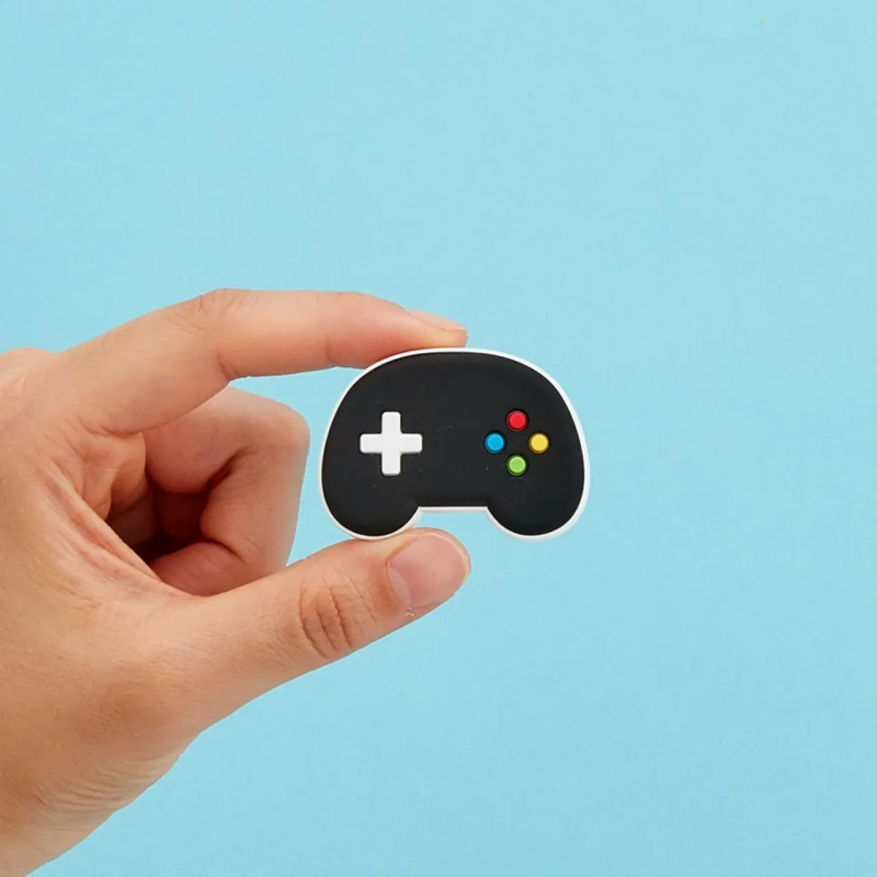 Level Up Gaming Console FlexCharmz &ndash; Toyworld Edition Silicone Accessory for Bento Box &amp; Cutlery