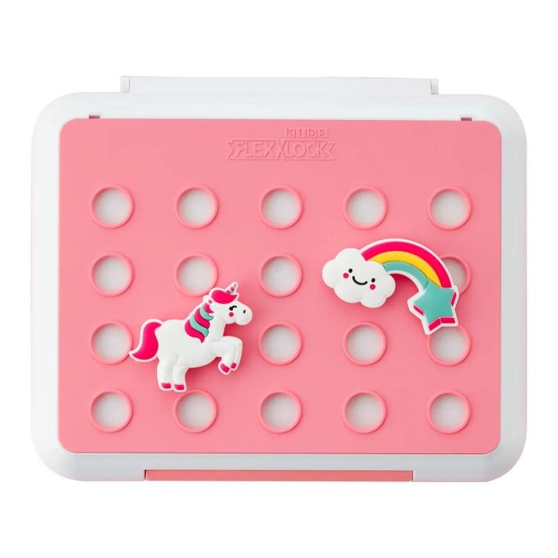 Magical Unicorn FlexCharmz &ndash; Fantasy Edition Silicone Accessory for Bento Box &amp; Cutlery
