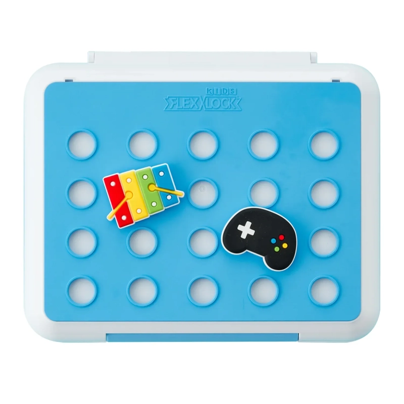 Level Up Gaming Console FlexCharmz &ndash; Toyworld Edition Silicone Accessory for Bento Box &amp; Cutlery