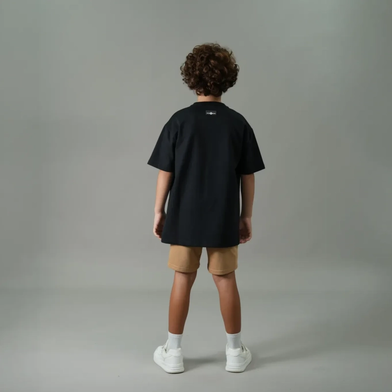 Boys&rsquo; Basic T-Shirt - Soft Lightweight Casual Crew Neck Tee for Everyday Wear - Black