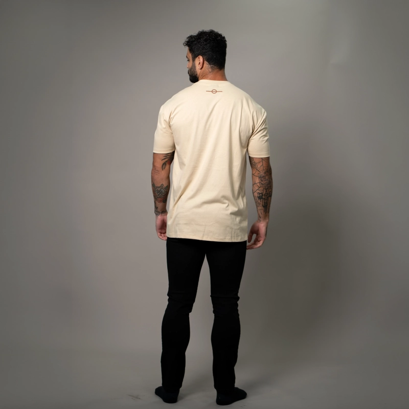 Men&rsquo;s Regular Fit Basic T-Shirt - Soft Lightweight Everyday Crew Neck Tee - Sand