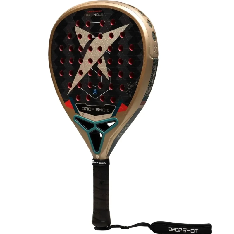 Drop Shot Padel Racket 2026 Axion Attack 2.0 Carbon - Black