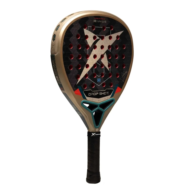 Drop Shot Padel Racket 2026 Axion Attack Junior Fiberglass Carbon - Black Bronze