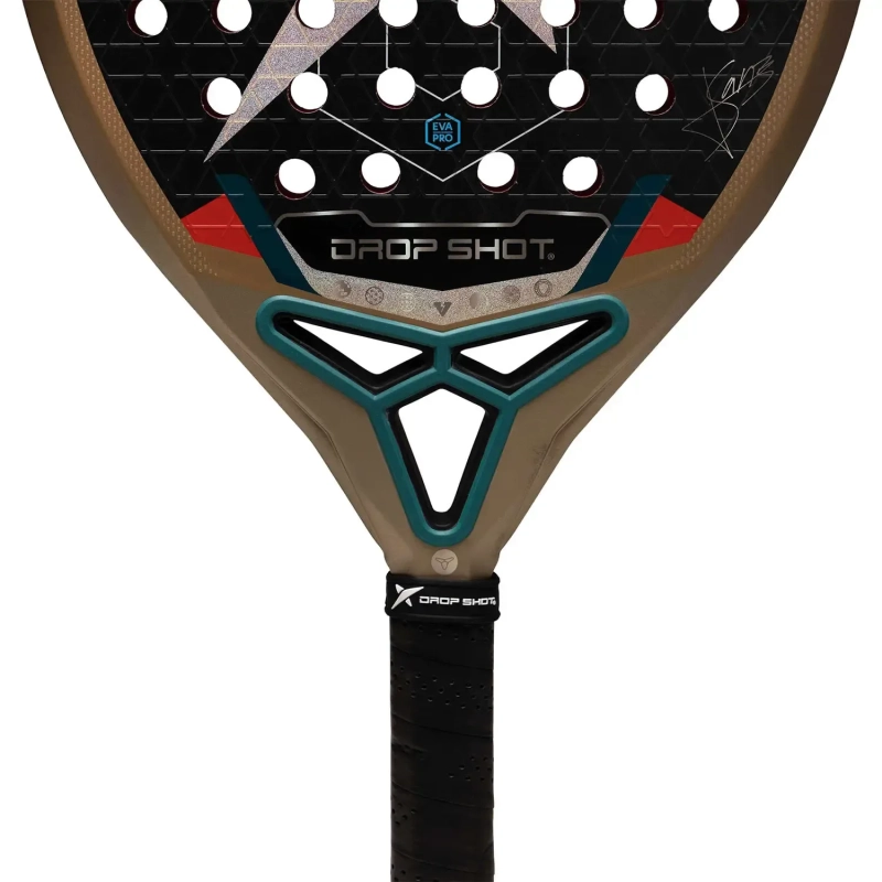 Drop Shot Padel Racket 2026 Axion Attack Junior Fiberglass Carbon - Black Bronze