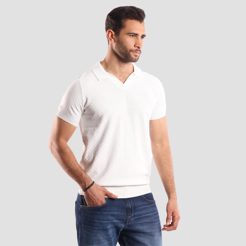 Men's Polo-Shirt - White