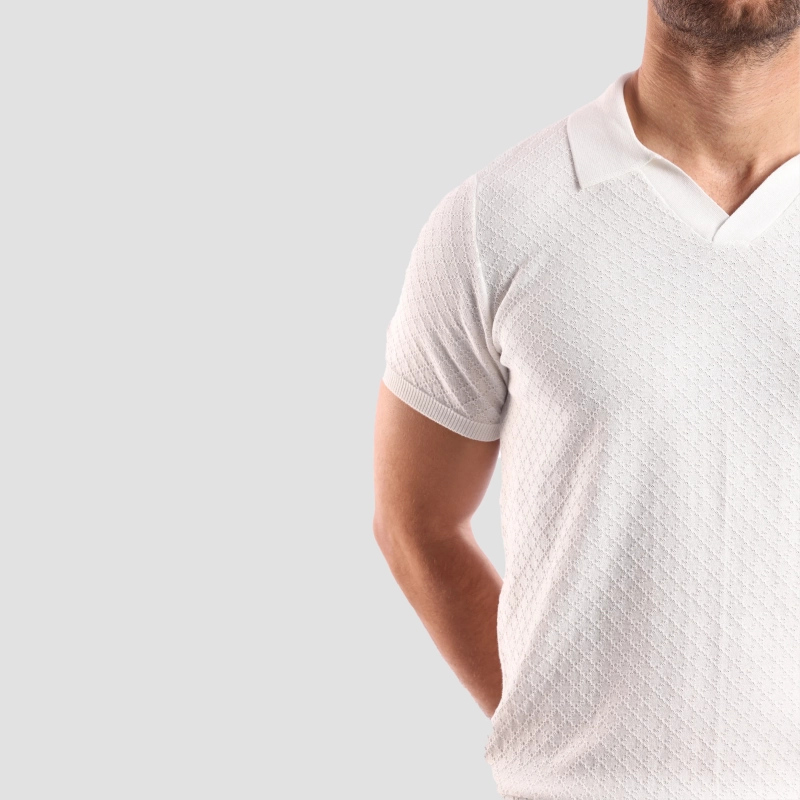 Men's Polo-Shirt - White